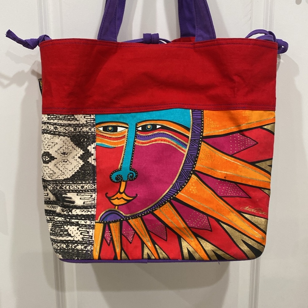 Laurel Burch Celestial Rays Drawstring Totebag - image 3
